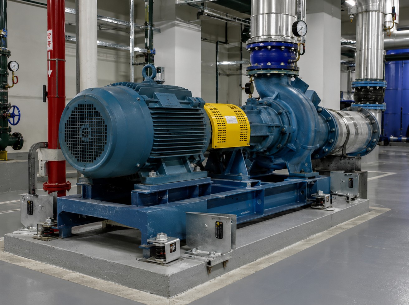 Mechanical equipment seismic restraint for plant-room equipment