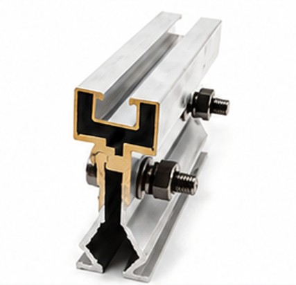 Integrated claw clamp with rail